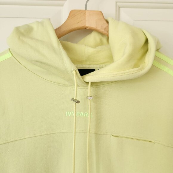 Adidas X Ivy Park Beyonce Yellow Hooded Sweatshirt Oversized Unisex Sporty Cute - Picture 3 of 13